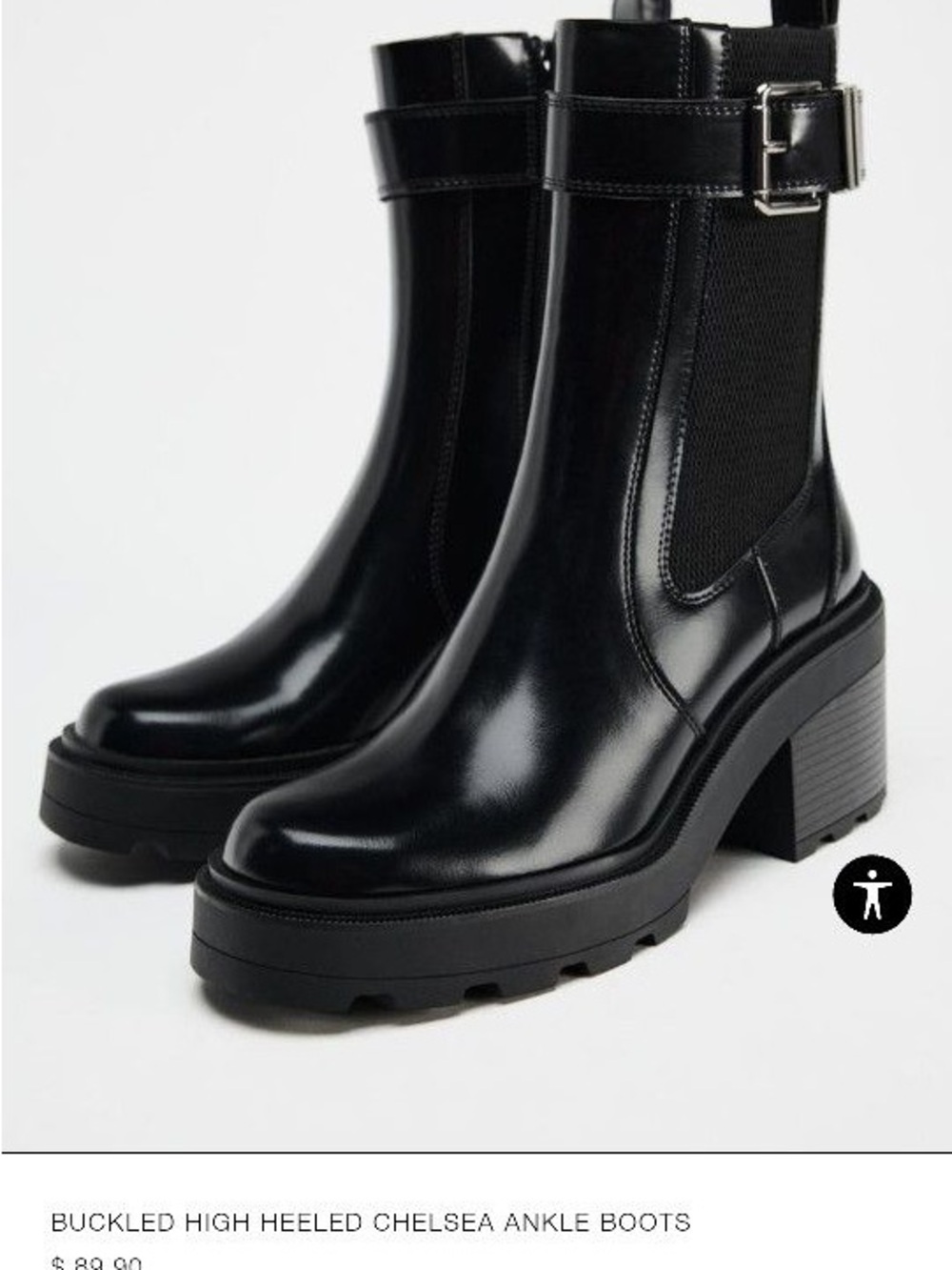 Buckled high heeled chelsea ankle boots #NEW #NWT SIZE 41